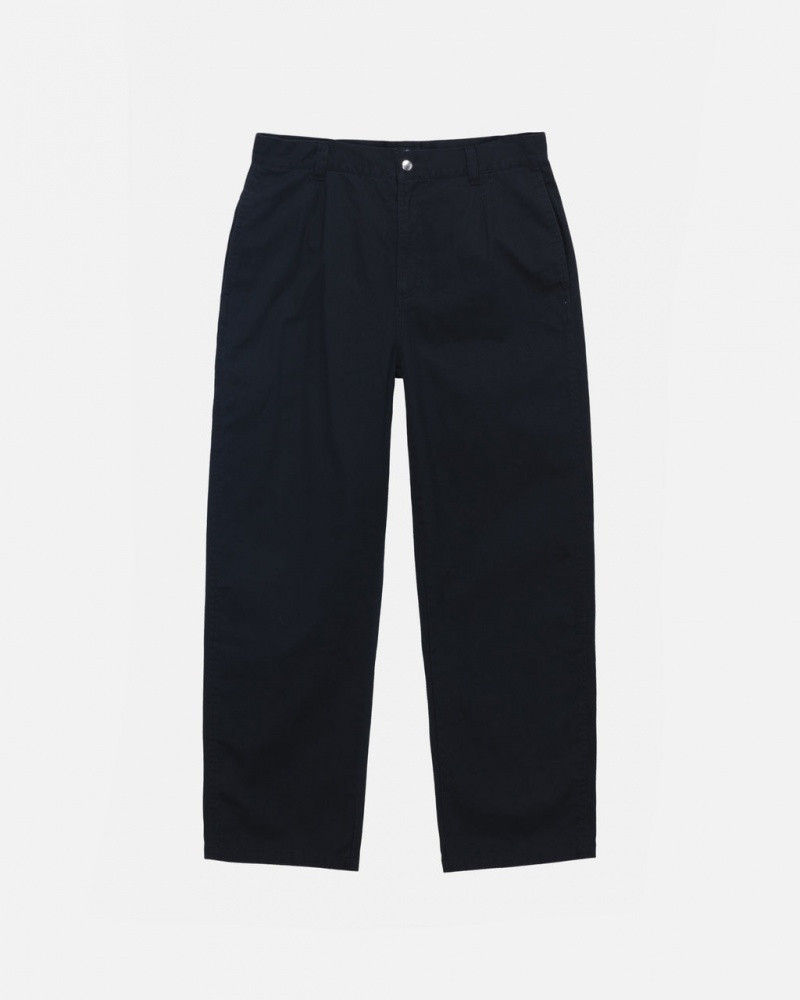 Stussy Workgear Trouser Twill Men Pants Black | SOD-3537